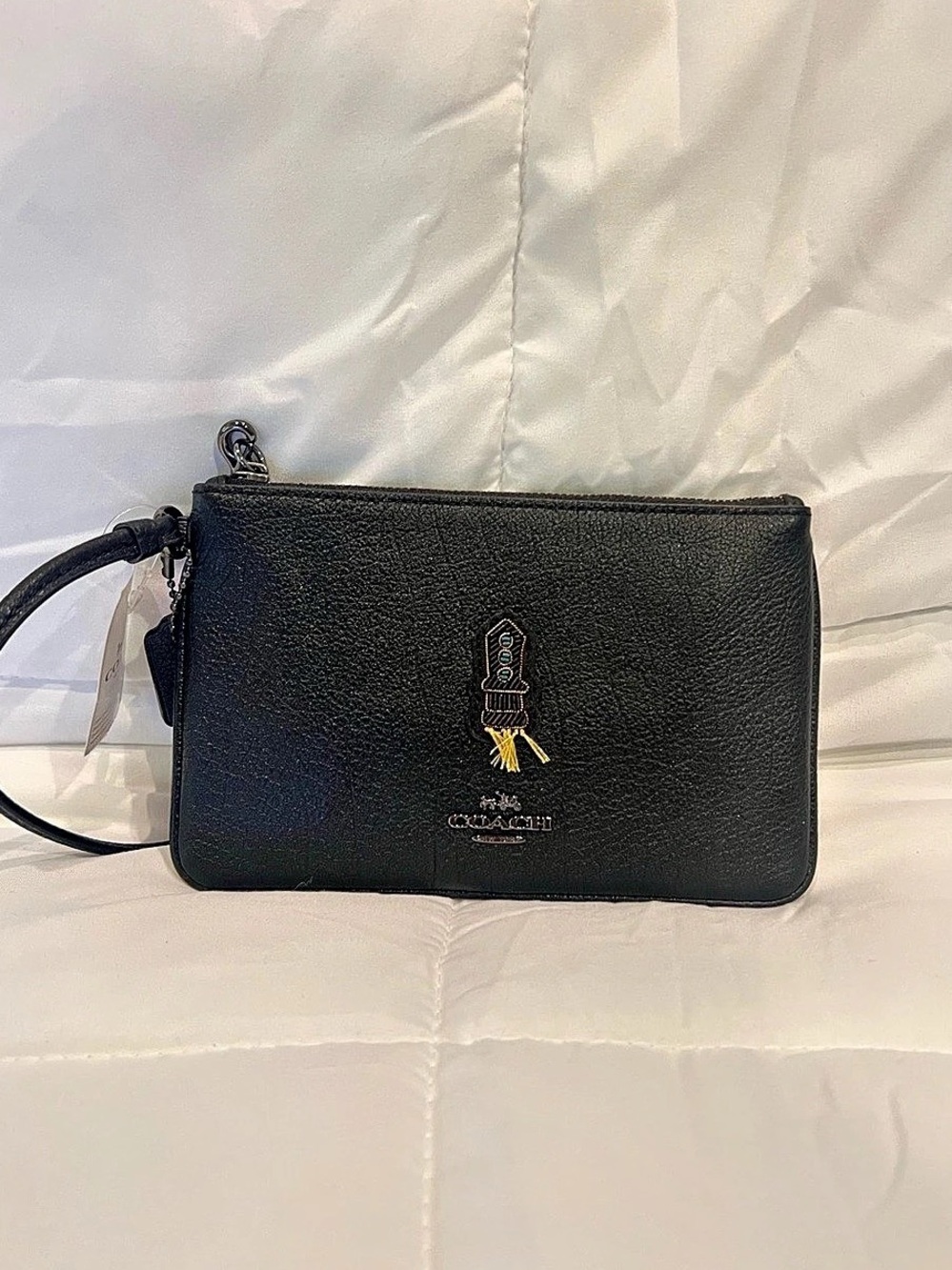 Coach Small Wristlet Black Wristlet NWT